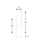 Kinkiety - Zuma Line Eliot Kinkiet Jasne Drewno / Czarny Mat Mb4980-2B-3Bmt - produkt 2