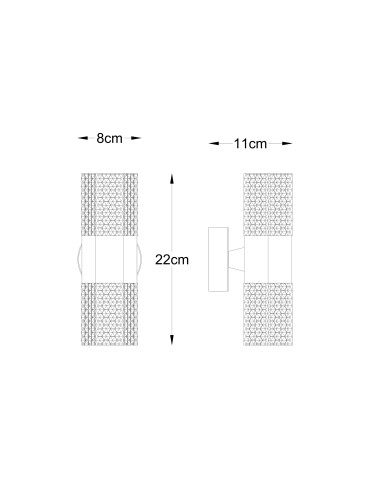 Zuma Line Icicle Wall lamp Chrome W0542-02A-F4B1 - product 2