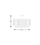 Ceiling lamps with crystals - Zuma Line Sergio Ceiling Lamp Black Mat C0528-05H-P7Ac. - product 2