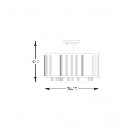 Zuma Line Sergio Lampa Sufitowa Czarny Mat C0528-05H-P7Ac