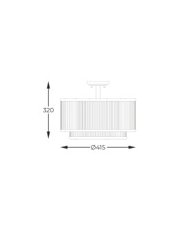 Zuma Line Sergio Ceiling Lamp Black Mat C0528-05H-P7Ac. - product 2