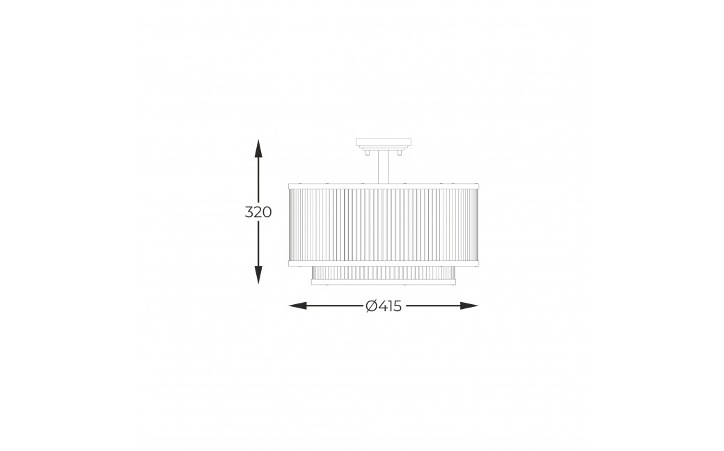 Zuma Line Sergio Lampa Sufitowa Czarny Mat C0528-05H-P7Ac