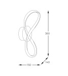 Wall lamps - Zuma Line Fermi Wall lamp with Light Colour Switch 3000K/4000K/6000K Gold 20026W-GD. - product 2