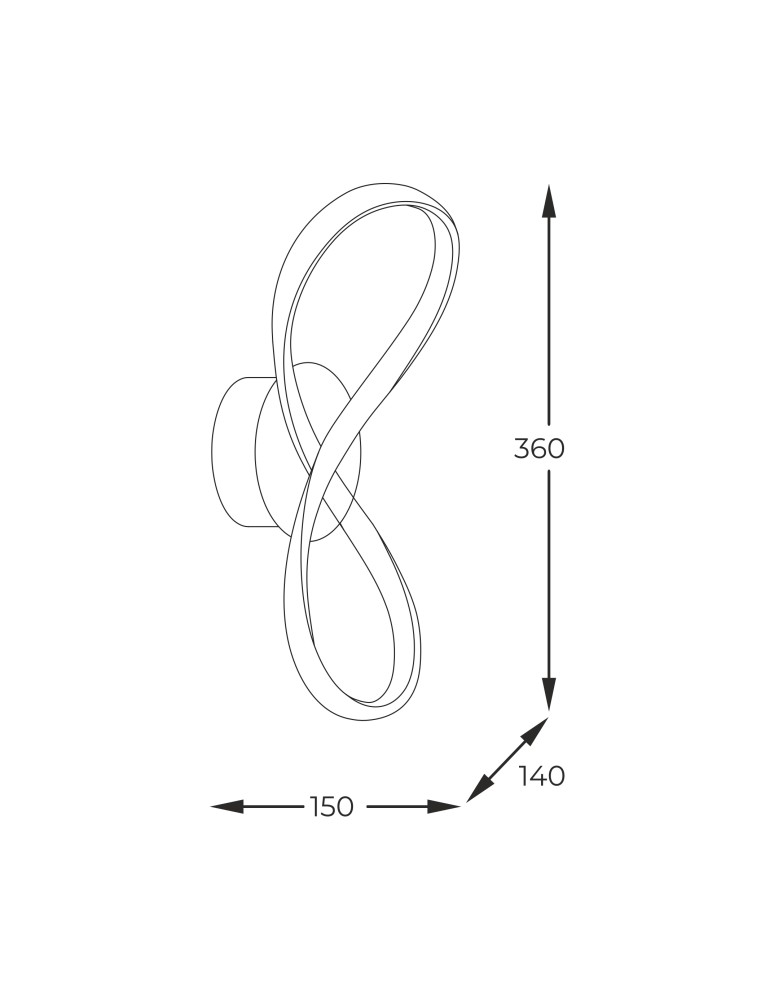 Kinkiety - Zuma Line Fermi Kinkiet z Przełącznikiem Barwy Światła 3000K/4000K/6000K Złoty 20026W-GD - produkt kolory-swiatla.pl 2