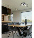 LED ceiling lamps - Zuma Line Paul Ceiling Light with Light Colour Switch 3000K/4000K/6000K Black 19602C-BK. - product 2