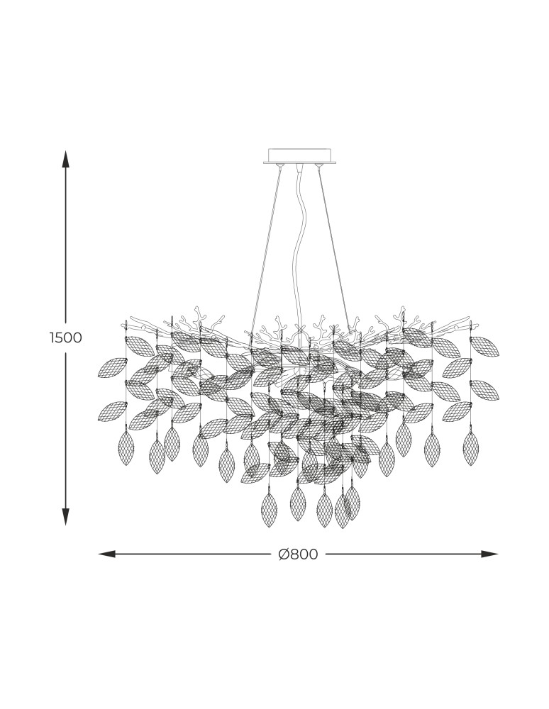 Pendant lamps - Zuma Line Cindy Pendant Lamp Chrome Md4115-1-Ecn - product kolory-swiatla.pl 4