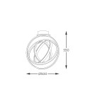 LED ceiling lamps - Zuma Line Tess Swivel Ceiling Lamp Adjustable Black Mx9203-4-3Bd. - product 3