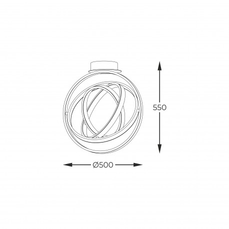 Zuma Line Tess Lampa Sufitowa Obrotowa Regulowana Czarny Mx9203-4-3Bd