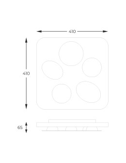 Zuma Line Constellation Lampa Ścienna Biały Matowy / Czarny Matowy / Złoty Matowy A0563-05H-S8Th - produkt 2