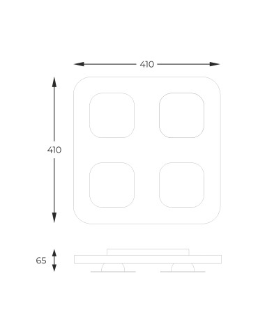 Zuma Line Constellation Wall Lamp White Matte / Black Matte / Gold Matte A0563-04H-S8Th - product 2