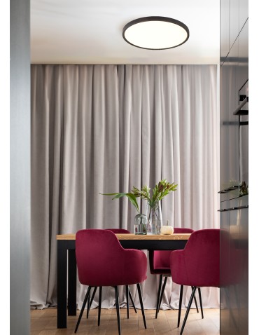 Zuma Line Cami Ceiling Light with Light Colour Switch 3000K/4000K/6000K Black/White WM-BP1108-L-BL - product 2