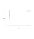 Pendant lamps over desk - Zuma Line Claud Pendant with Light Colour Switch 3000K/4000K/6000K Black/Wood 22806M-Wood. - product 4