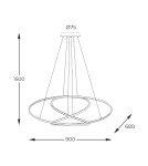 LED pendant lamps - Zuma Line Cholet French Gold Pendant Lamp Md7360-1A-3Gt. - product 6