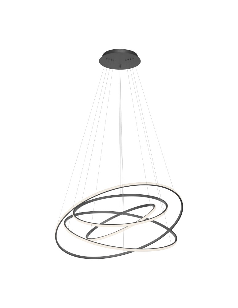Pendant lamps - Paul Neuhaus Tessara Pendant with Remote Control with Light Color Control and Dimming Anthracite 2124-13 - product kolory-swiatla.pl 2