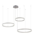 Pendant lamps - Leuchten Direkt Lilluti Pendant Remote Control Separately Each Ring Warm Color 3000K Aluminum 15156-55 - product 2