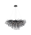 Glamour pendant lamps - Paul Neuhaus Icicle Chandelier/Hanging Black 2192-18 - product 2