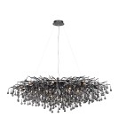 Glamour pendant lamps - Paul Neuhaus Icicle Chandelier Pendant Lamp Black 2031-18 - product 2