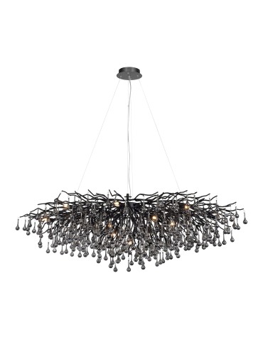 Paul Neuhaus Icicle Chandelier Pendant Lamp Black 2031-18 - product 2