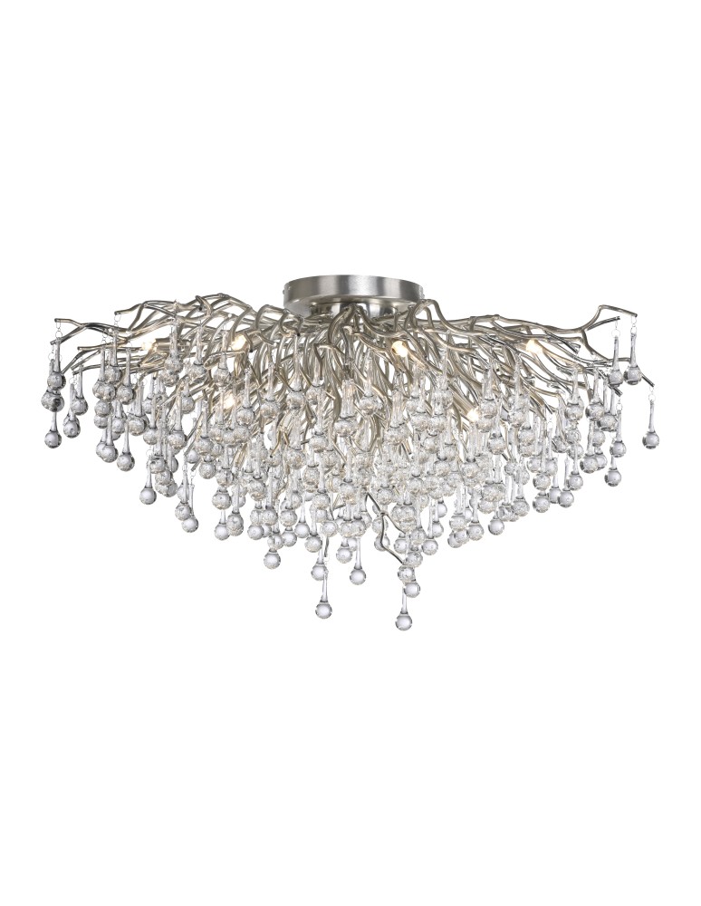 Designer ceiling lamps - Paul Neuhaus Icicle 100cm Ceiling Lamp 14Xg9 Steel 8092-55. - product kolory-swiatla.pl 2