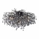 Paul Neuhaus Icicle 100cm Lampa Sufitowa 14Xg9 Czarny 8092-18