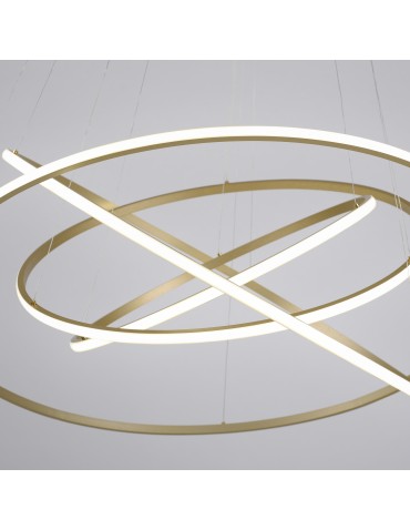 Paul Neuhaus Tessara Pendant with Remote Control with Light Color Control and Dimming Brass Matte 2124-60 - product 2