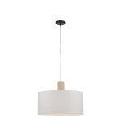 Pendant lamps with lampshade - Zuma Line LINEN WHITE 15112-16 Pendant. - product 1