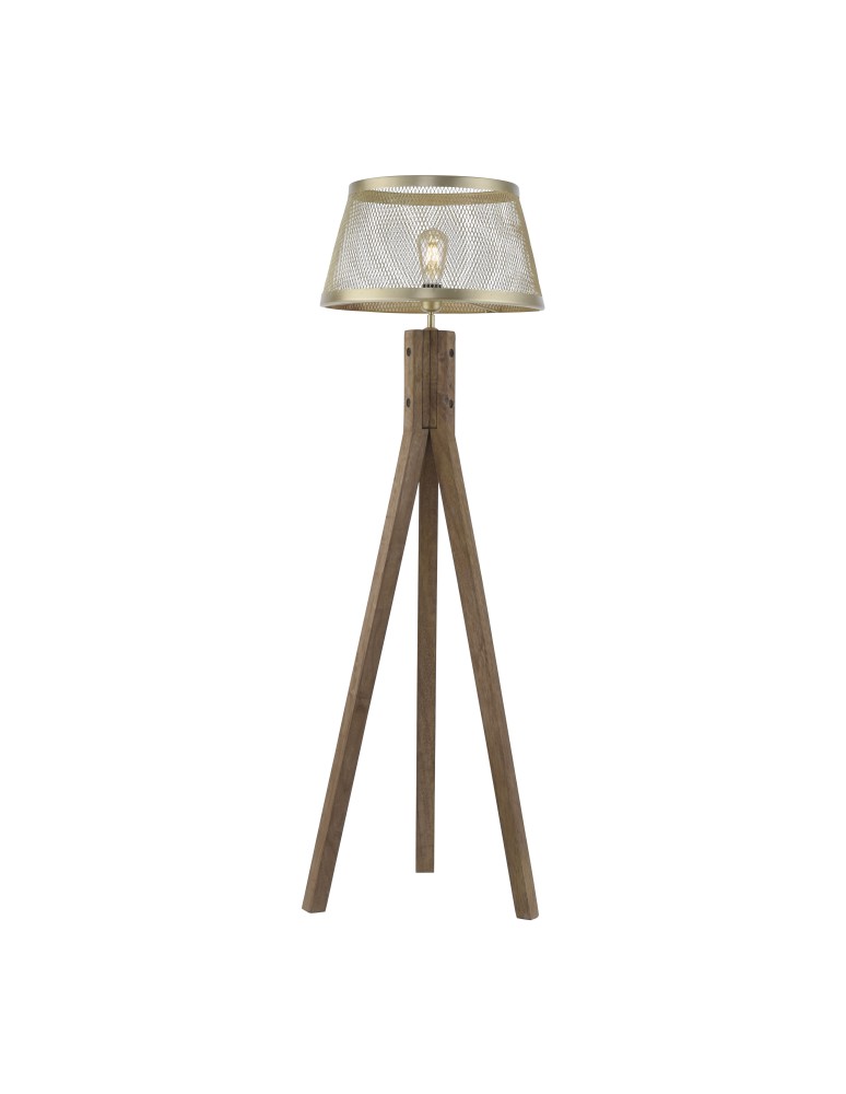 Tripod floor lamps - Zuma Line FREDERIK Brass MAT 11424-60 FLOOR PLATE - product kolory-swiatla.pl 1