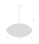 Wire pendant lamps - Zuma Line ORION BLACK MAT A8032L-MBK Pendant. - product 2