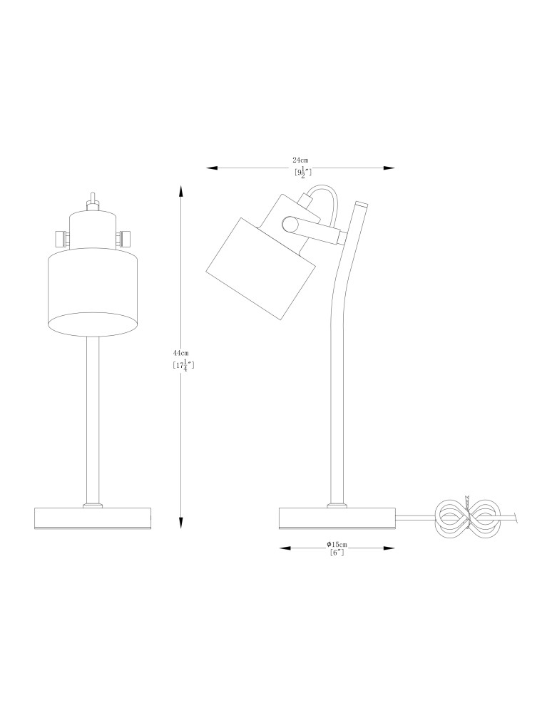 Desk lamps - Zuma Line DRACO BLACK/GOLD A2038-SBK desk lamp - product kolory-swiatla.pl 2