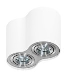 Ceiling luminaires for replaceable light source - Azzardo BROSS 2 WHITE/ALUMINIUM 2xGU10 Surface-mounted White/Aluminum AZ0784 - product 1