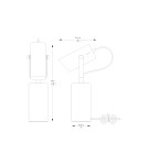 Desk lamps - Zuma Line RESI WHITE MATCH/CHROME A2058-MWH DESKTOP DESK. - product 2