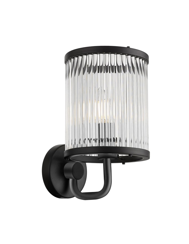 Glamour wall lamps - Zuma Line SERGIO BLACK MAT W0528-01F-P7AC SHINKIT. - product kolory-swiatla.pl 1