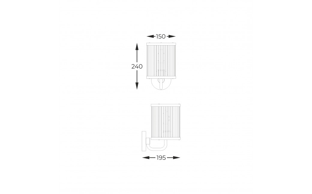 Zuma Line SERGIO CZARNY MAT W0528-01F-P7AC KINKIET