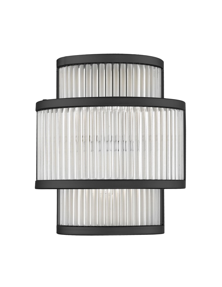 Glamour wall lamps - Zuma Line SERGIO BLACK MAT W0528-02B-P7AC SHINKIT. - product kolory-swiatla.pl 1
