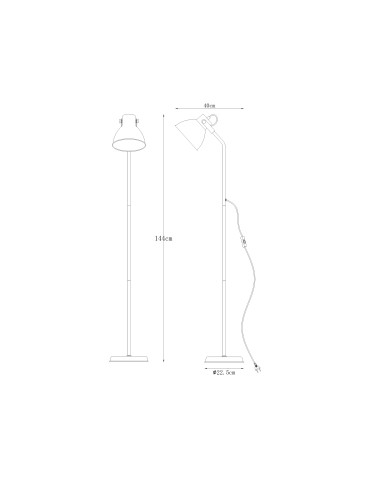 Zuma Line APUS WHITE/SILVER A4012-SWH FLOOR PLATE - product 2
