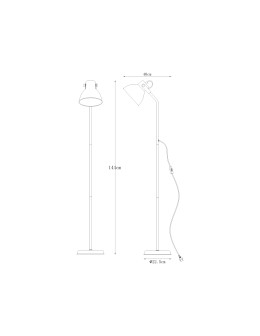 Zuma Line APUS BIAŁY/SREBRNY A4012-SWH PODŁOGOWA - produkt 2