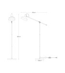 Broken floor lamps - Zuma Line SIGMA BLACK/GOLD A4009-SBK FLOOR PLATE - product 2