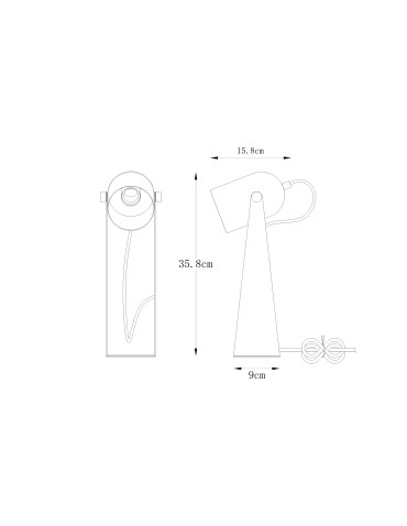 Zuma Line ARIES WHITE MAT/SILVER A2056-MWH desk lamp. - product 2