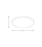 LED Plafonds - Zuma Line VERI BLACK/White WM-C7300-S-BL SUSPENSION. - product 2