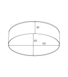 LED Plafonds - Zuma Line SOLARI WHITE WM-TD8880-S-3K-WH SUFFIT. - product 2