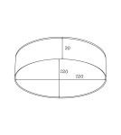 LED Plafonds - Zuma Line SOLARI WHITE WM-TD8880-M-4K-WH SUFFICER. - product 2