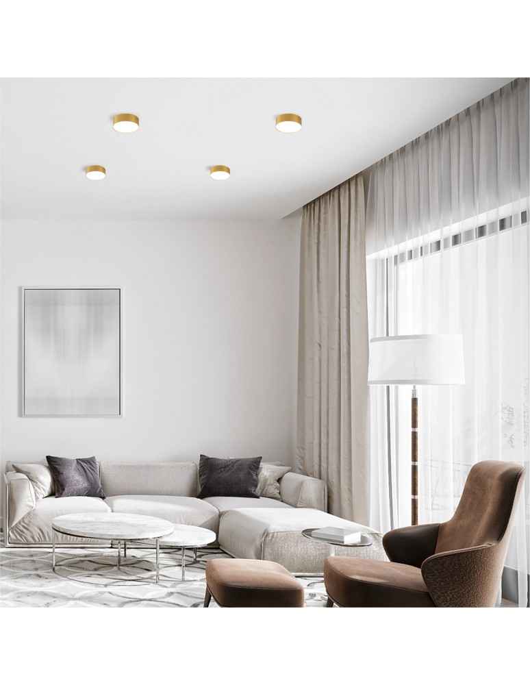 Gold plafonds - Zuma Line SOLARI GOLD/WHITE WM-TD8880-M-3K-G SUFFOLTAGE. - product kolory-swiatla.pl 2