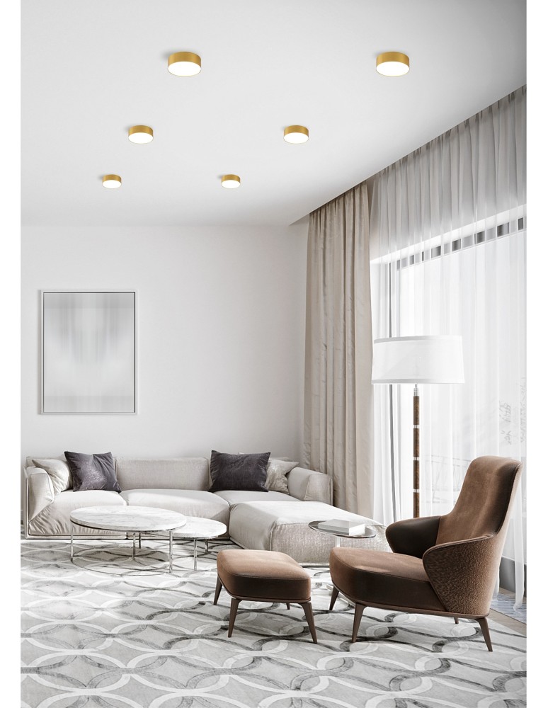 Gold plafonds - Zuma Line SOLARI GOLD/WHITE WM-TD8880-M-3K-G SUFFOLTAGE. - product kolory-swiatla.pl 4