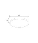 LED Plafonds - Zuma Line CAMI WOOD/WHITE WM-BP1108-L-W SUSPENSION SURFACE. - product 2