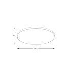 LED Plafonds - Zuma Line VERI BLACK/WHITE WM-C7300-M-BL SUFFOLTAGE. - product 2