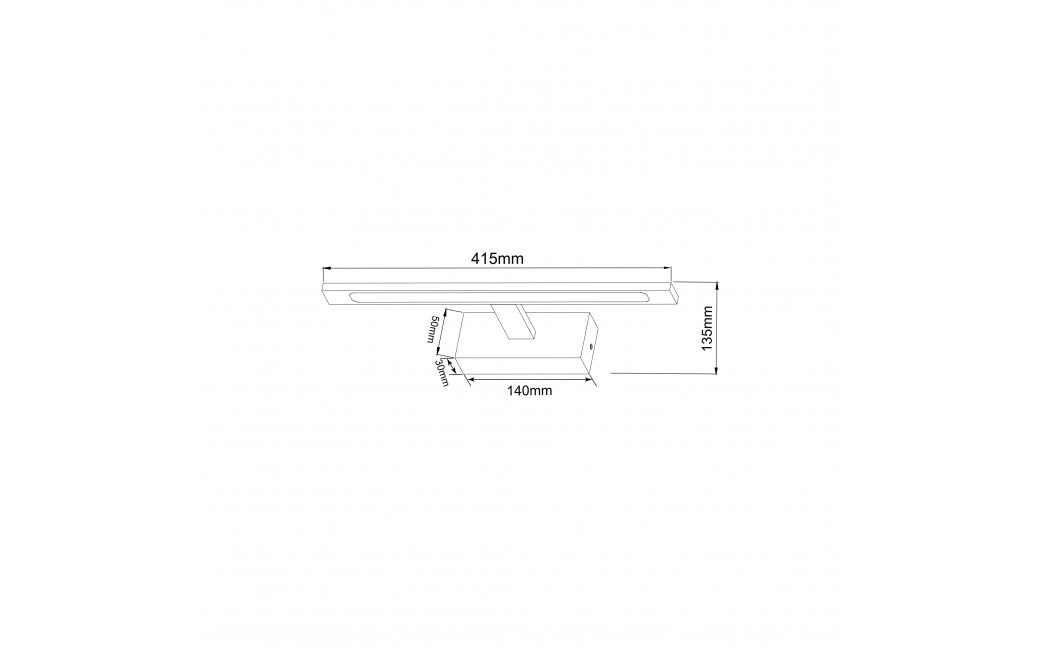 Zuma Line ALTER CZARNY W89443-12W-BK KINKIET