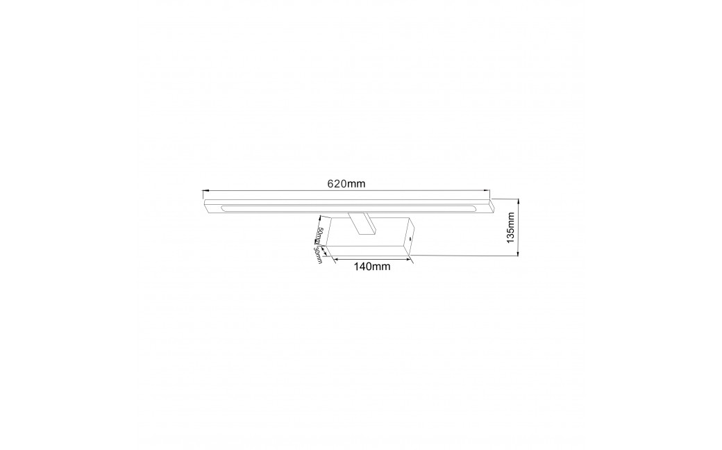 Zuma Line ALTER CZARNY W89443-20W-BK KINKIET