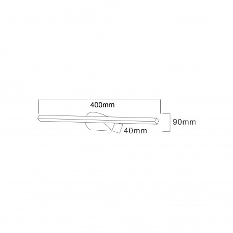 Zuma Line ARVI CZARNY W89551-40BK KINKIET