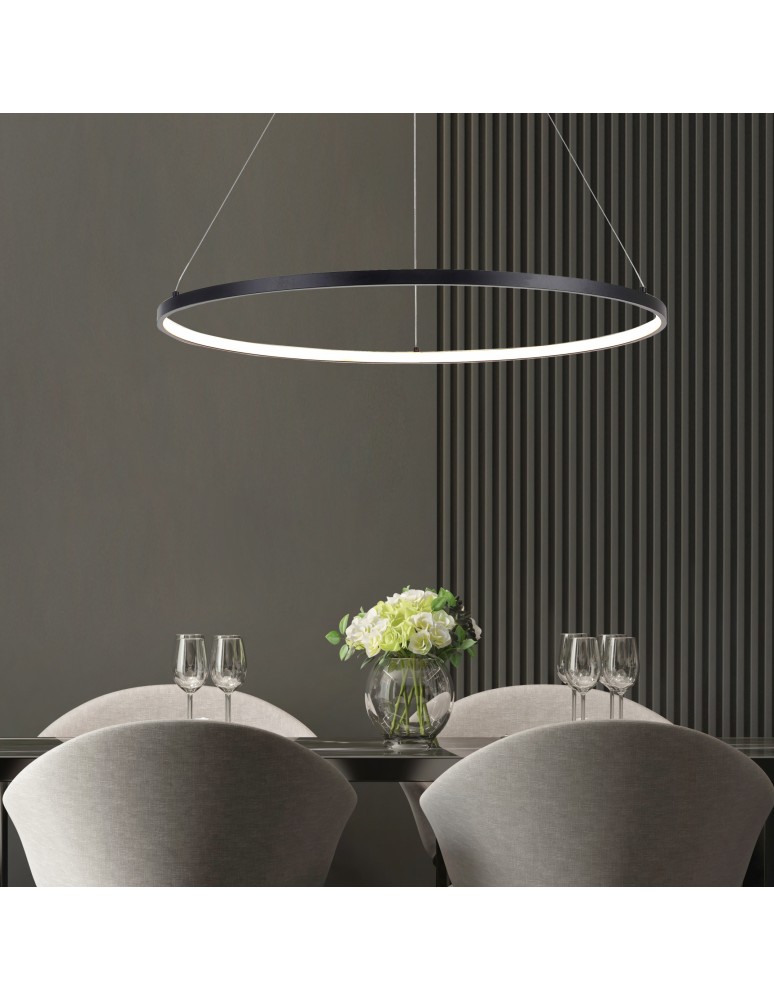 Pendant lamps circles - Zuma Line HORIK BLACK PEN89424-60BK Pendant. - product kolory-swiatla.pl 2