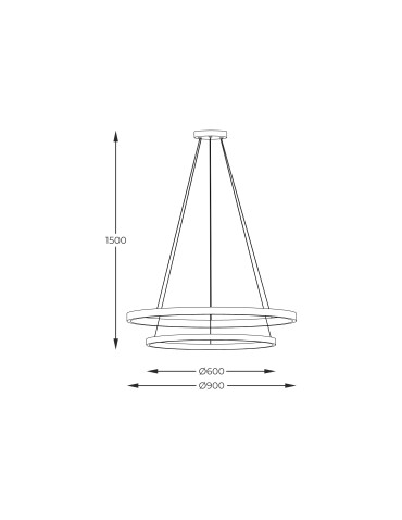 Zuma Line HORIK BLACK PEN89424-60+90BK Pendant. - product 2